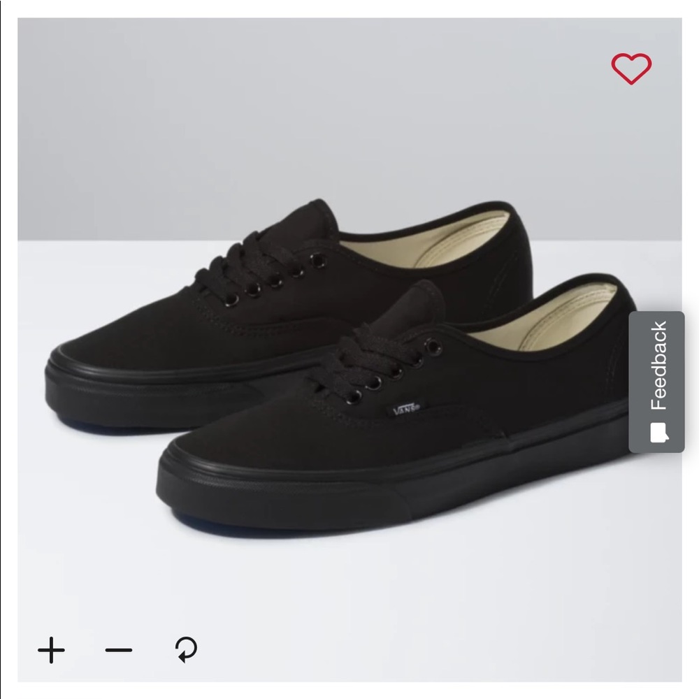 Brand new never been worn black on black classic vans.